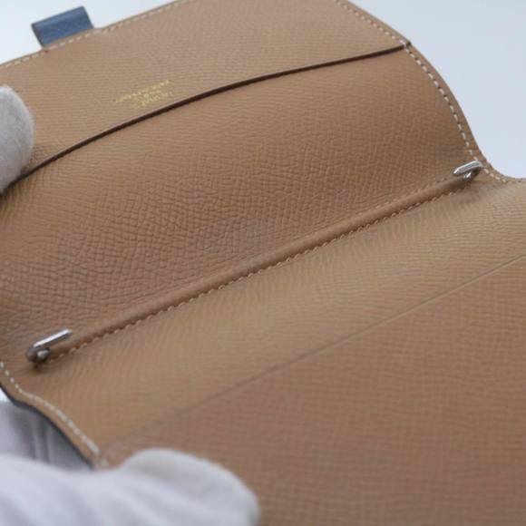 HERMES Agenda GM Day Planner Cover Leather Blue Auth am5960 - Picture 9 of 16